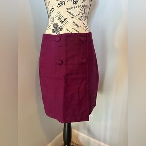 Magenta LOFT skirt, size 6